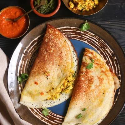 Butter Paneer Masala Dosa